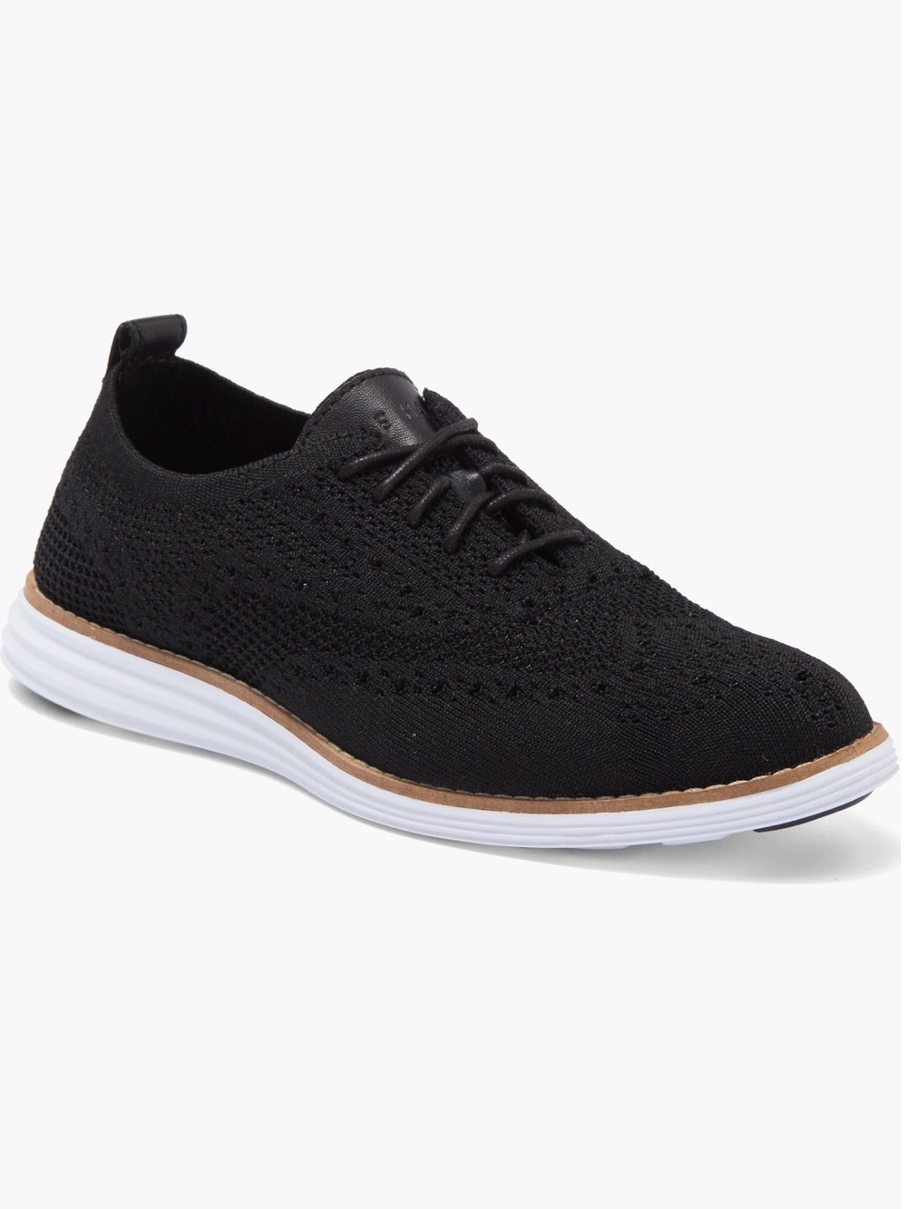 Men's sz 7M Cole Haan Original Grand Stitchlite Wingtip Oxfords in Black